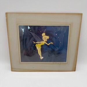 Vintage Walt Disney Classics Tinker Bell Disneyland Reproduction Art Matted